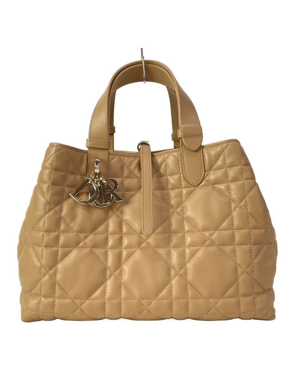 Dior Tote Bag Toujours Medium Light Brown Macro Cannage